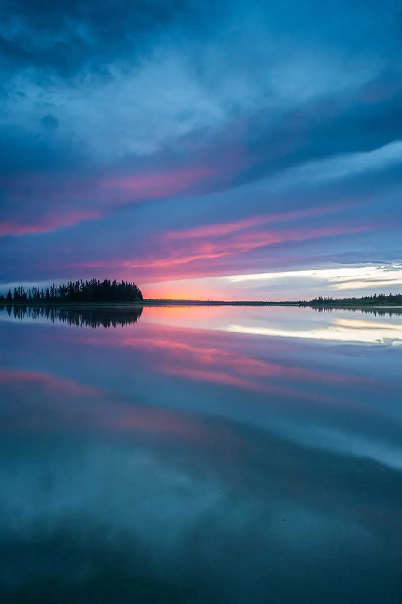Sunset at Elk Island National Park