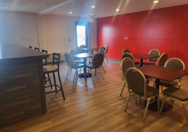 Bruderheim Main Floor Lounge showing bar stools Bruderheim Main Floor Lounge showing bar stools