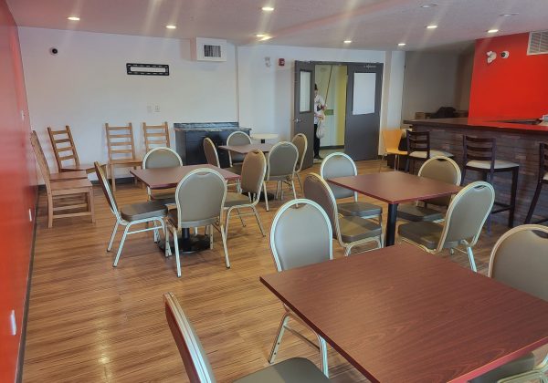 Bruderheim Main floor lounge looking back towards door Bruderheim Main floor lounge looking back towards door