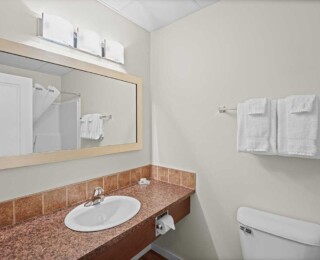 Guest room bathroom